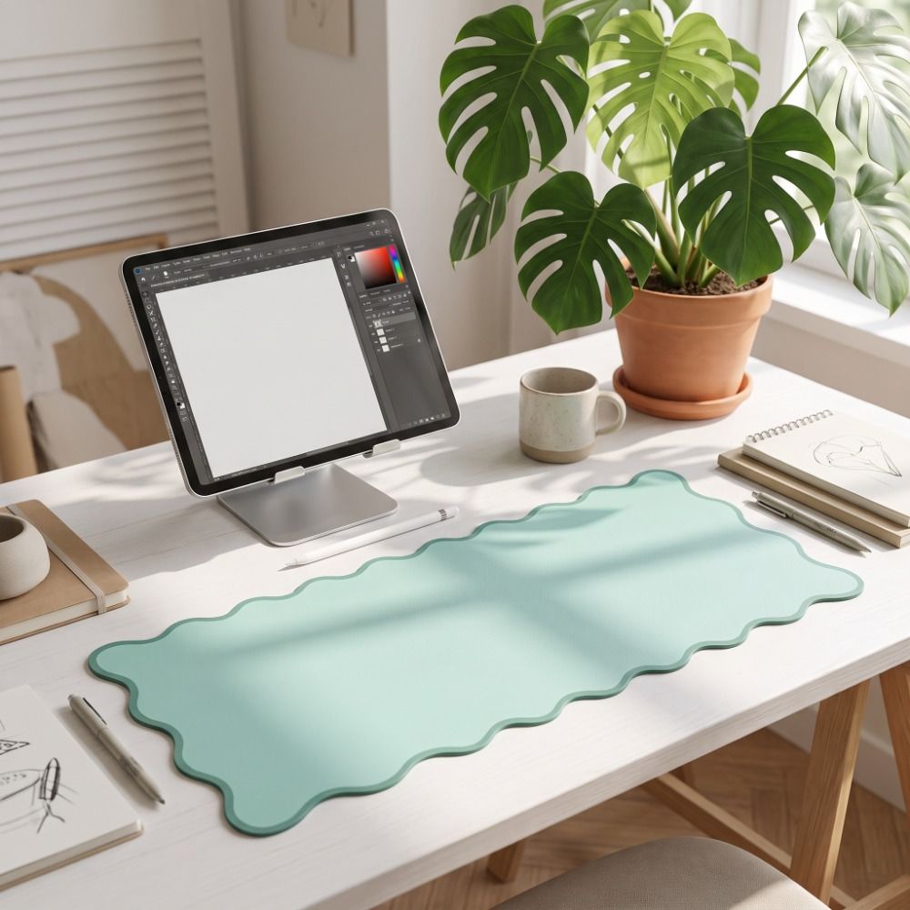 Zoete PU-lederen bureau-onderl - Leather Desk Pad recensie en prijs