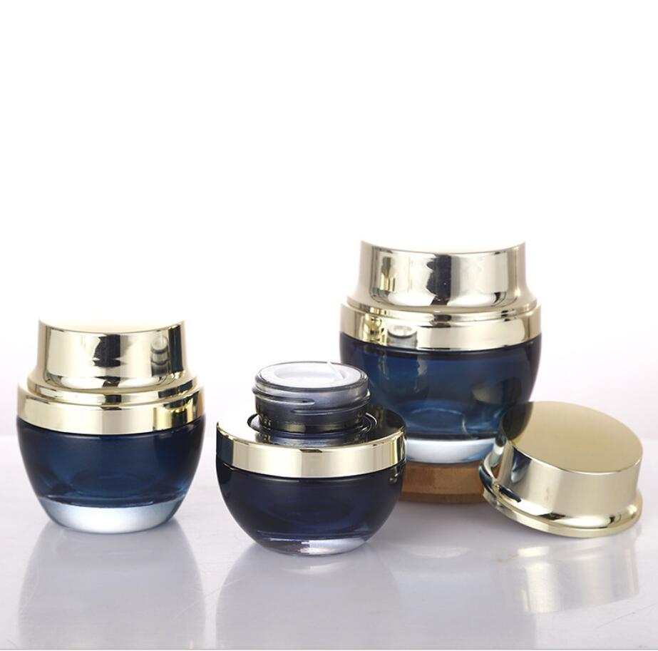 20G donkerblauwe glazen pot/fl - Gel Refill Pack recensie en prijs