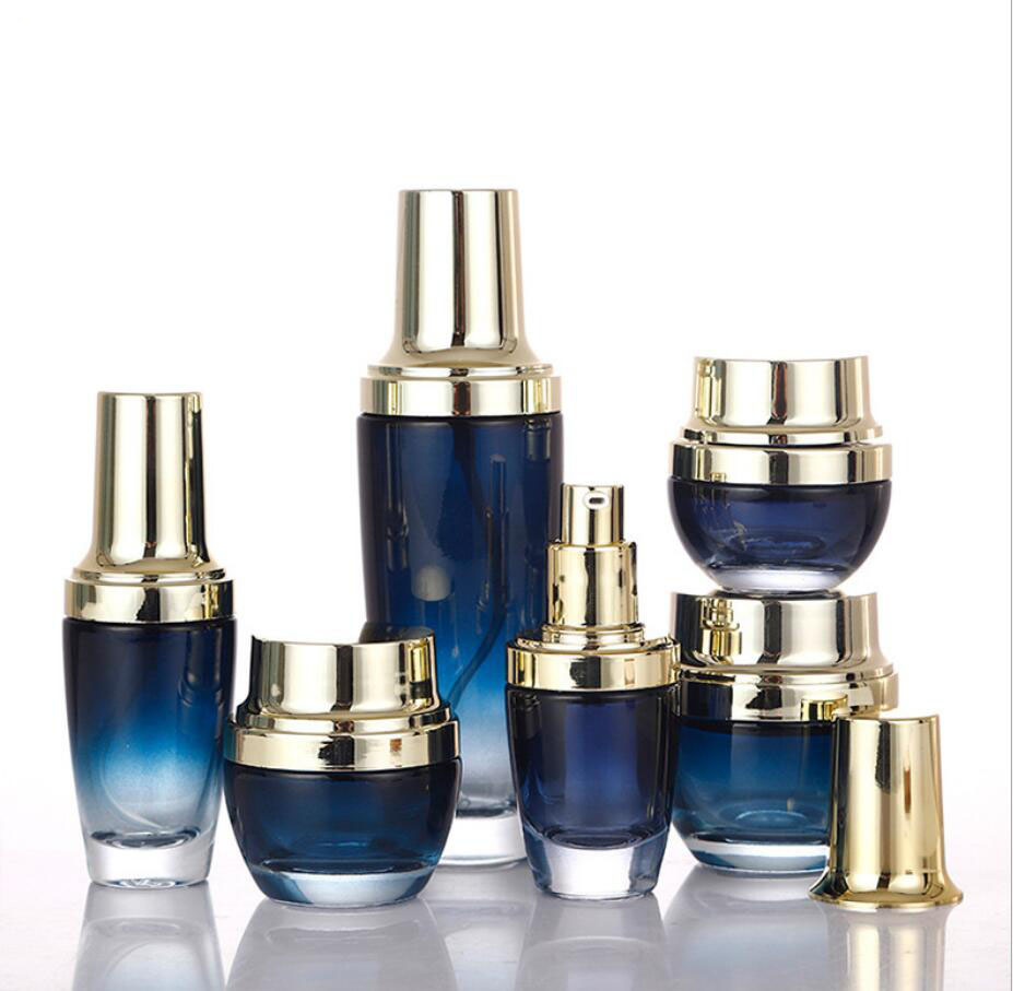 20G donkerblauwe glazen pot/fl - Gel Refill Pack recensie en prijs
