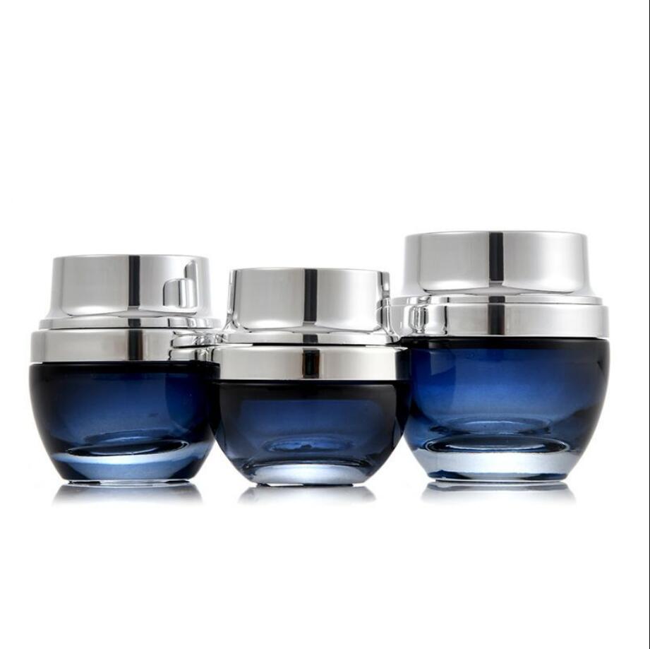 20G donkerblauwe glazen pot/fl - Gel Refill Pack recensie en prijs